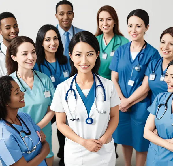 A group of nurses standing together.